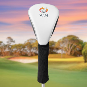 Persoonlijk Monogram Moderne Vos En Bal Golfheadcover