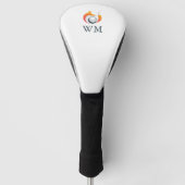 Persoonlijk Monogram Moderne Vos En Bal Golfheadcover (Voorkant)