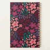 Persoonlijk monogram Moody bloemmotief Planner (Achterkant)