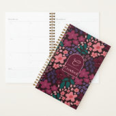 Persoonlijk monogram Moody bloemmotief Planner (Display)