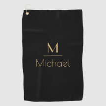Persoonlijk Monogram | Naam Zwart & Goud