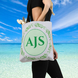 Persoonlijk monogram ontwerp. tote bag