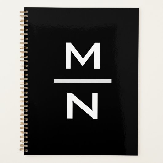 persoonlijk monogram planner (Voorkant)