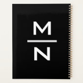 persoonlijk monogram planner (Achterkant)