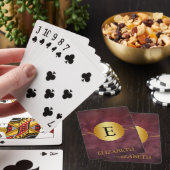 Persoonlijk Monogram Pokerkaarten (Insitu)