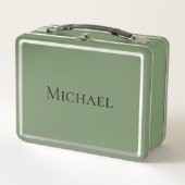 Persoonlijk Monogram Rood Groen Blauw Zilver (Voorkant)