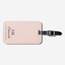 Persoonlijk Monogram Roze Bagage