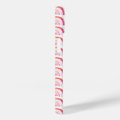 Persoonlijk Monogram Roze Perzik Regenboog Patroon Case-Mate iPhone Case (Achterkant / Rechts)