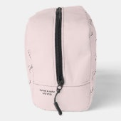 Persoonlijk monogram roze toilettasje (Rechts)