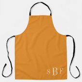 Persoonlijk monogram schort voor vader (Voorkant)