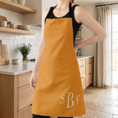 Persoonlijk monogram schort voor vader