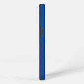 Persoonlijk monogram schrift naam blauw wit rood iPhone hoesje (Rechterkant)