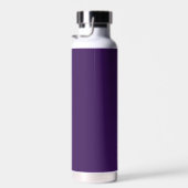 Persoonlijk Monogram Script Naam Paars Wit Goud Waterfles (Rechts)