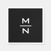 persoonlijk monogram servet (Voorkant)