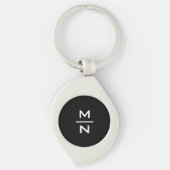 persoonlijk monogram sleutelhanger (Voorkant)