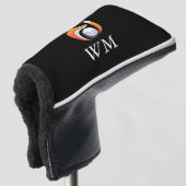 Persoonlijk Monogram Stijlvolle Vos En Bal  Golfheadcover (3/4 voorkant)