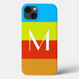 Persoonlijk Monogram Summer Fun iPhone 13 Hoesje