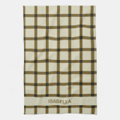 Persoonlijk Monogram Theedoek (Verticaal)