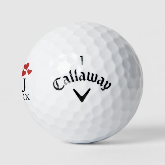 Persoonlijk Monogram Trouw Save The Date Golfballen (Logo)