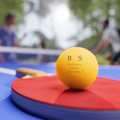 Persoonlijk Monogram Trouwfeest Pingpongbal