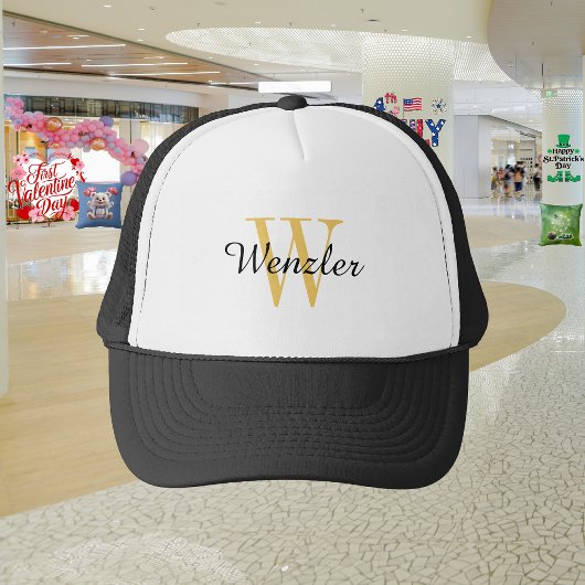 Persoonlijk monogram trucker pet