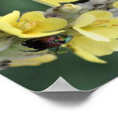 Persoonlijk monogram Uw initiële naam Mullein Poster (Hoek)