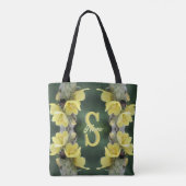 Persoonlijk monogram Uw initiële naam Mullein Tote Bag (Achterkant)