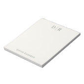 Persoonlijk monogram Voeg je eigen naam toe Minima Notitieblok (Linkerzijde)