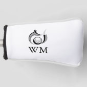 Persoonlijk Monogram Vos En Bal Golfheadcover (Voorkant)