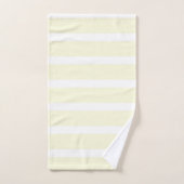 Persoonlijk monogram waterverf madeliefje geel bad handdoek (Handdoek)