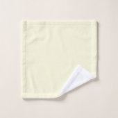 Persoonlijk monogram waterverf madeliefje geel bad handdoek (Wasdoekje)