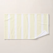 Persoonlijk monogram waterverf madeliefje geel bad handdoek (Handdoek)