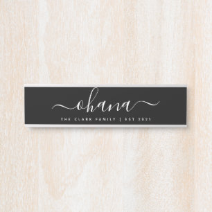 Persoonlijk monogram welkom gezins deurbord deurbordje