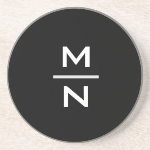  persoonlijk monogram zandsteen onderzetter