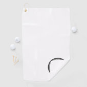 Persoonlijk Monogram Zwart en Wit Golfhanddoek (Insitu)