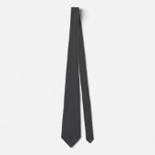 Persoonlijk monogram zwart kool grijs stropdas (Voorkant)