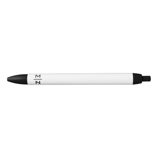  persoonlijk monogram zwarte inkt pen (Voorkant)