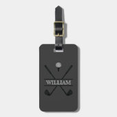 Persoonlijk Monogramkruis Club Bagagelabel (Voorkant verticaal)