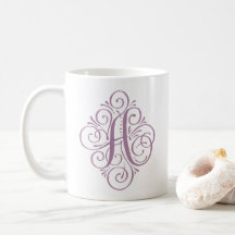 Persoonlijk Monogrammetje met Krulversiering