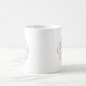Persoonlijk Monogrammetje met Krulversiering Koffiemok (Center)
