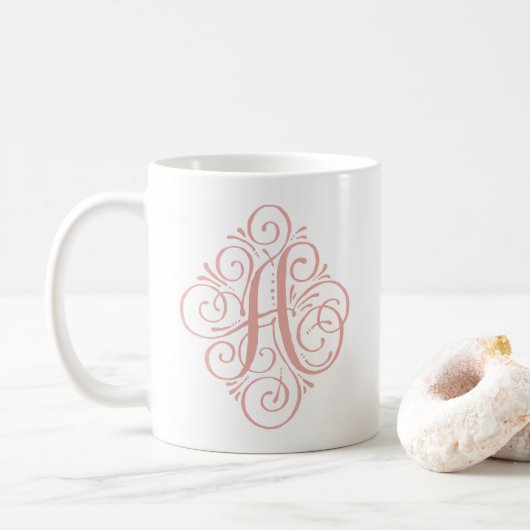 Persoonlijk Monogrammetje met Swash Koffiemok (Met donut)