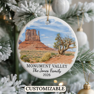 Persoonlijk Monument Valley Navajo Tribal Park Keramisch Ornament