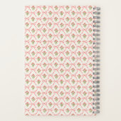 Persoonlijk mooie klassieke botanische roze notitieboek (Achterkant)