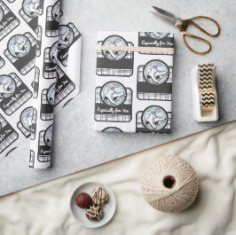 Persoonlijk Mooie Moderne Schotse IJsschaatsen Cadeaupapier