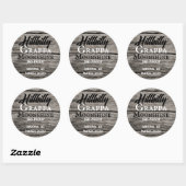 Persoonlijk moonshinelabel ronde sticker (Vel)