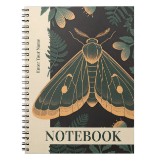 Persoonlijk Moth Botanisch Notitieboek – Aangepast