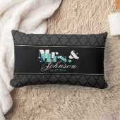 Persoonlijk Mr en Mrs pasgehuwden lendenkussen Kussen (Deken)