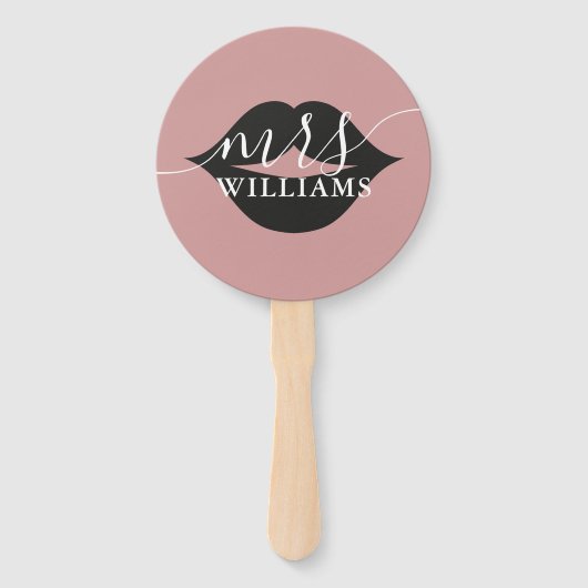 Persoonlijk Mr Mrs Bruid of Bruidegom Huwelijksspe Handwaaier (Achterkant)