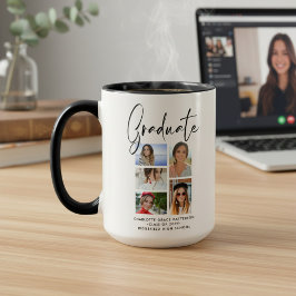 Persoonlijk multi-foto afstudeercadeau mok