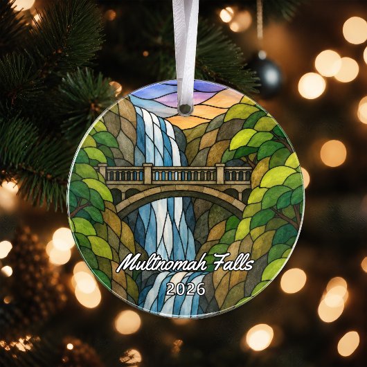 Persoonlijk Multnomah Falls Acrylic Ornament, Aang Ornament